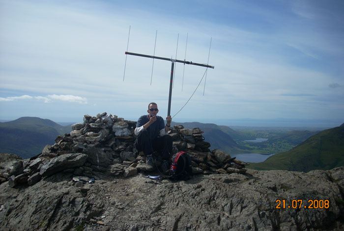 John, M0UKD operating on FM with the beam orientated vertically. Summit is Robinson.