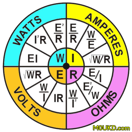 Ohm watt outlet volt calculator